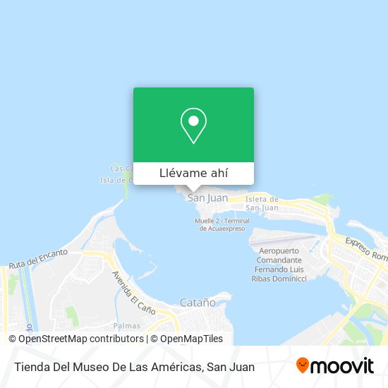 Mapa de Tienda Del Museo De Las Américas