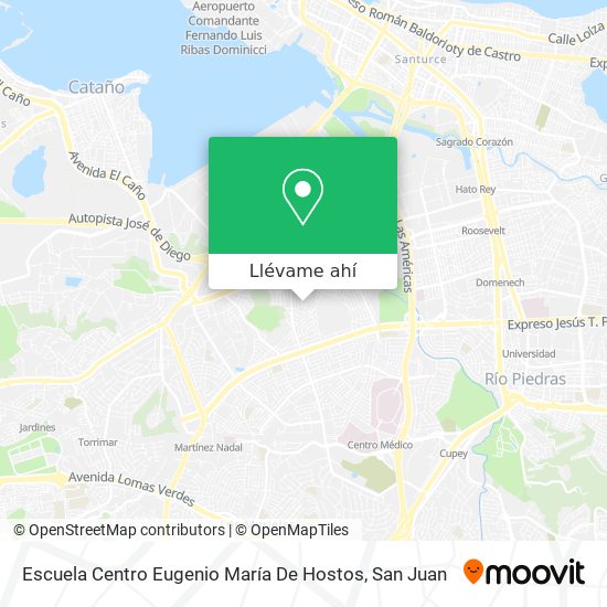 Mapa de Escuela Centro Eugenio María De Hostos