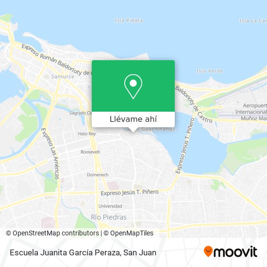 Mapa de Escuela Juanita García Peraza