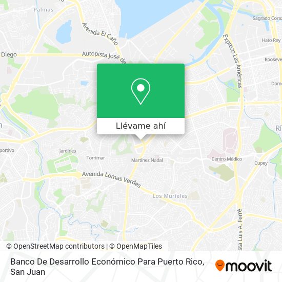Mapa de Banco De Desarrollo Económico Para Puerto Rico