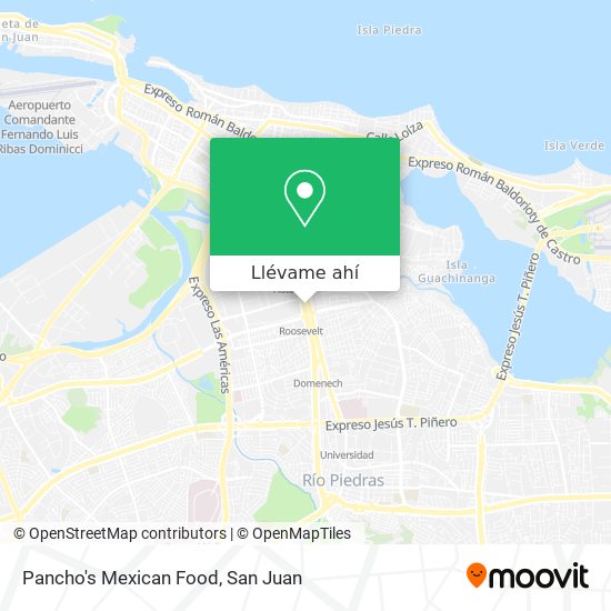 Mapa de Pancho's Mexican Food