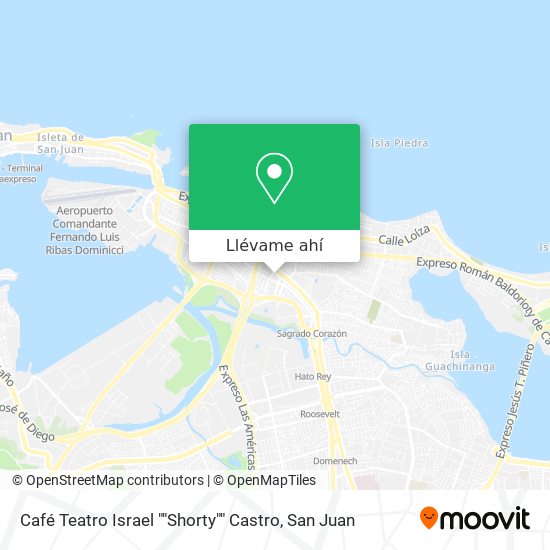 Mapa de Café Teatro Israel ""Shorty"" Castro