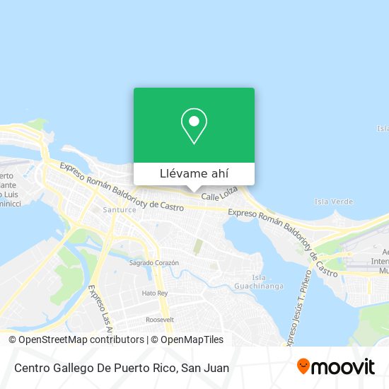 Mapa de Centro Gallego De Puerto Rico