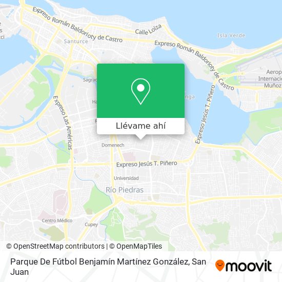 Mapa de Parque De Fútbol Benjamín Martínez González
