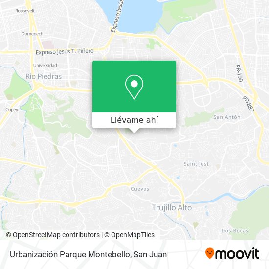 Mapa de Urbanización Parque Montebello