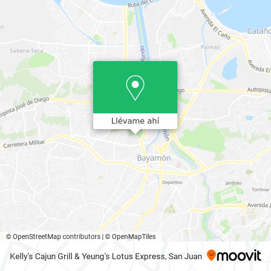 Mapa de Kelly's Cajun Grill & Yeung's Lotus Express