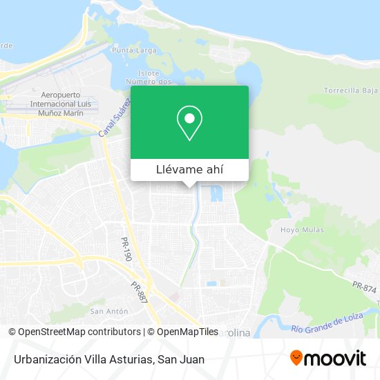 Mapa de Urbanización Villa Asturias