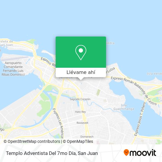 Mapa de Templo Adventista Del 7mo Día