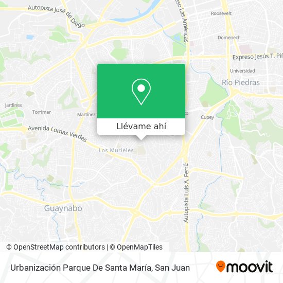 Mapa de Urbanización Parque De Santa María