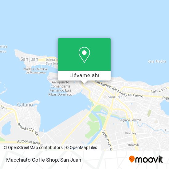 Mapa de Macchiato Coffe Shop