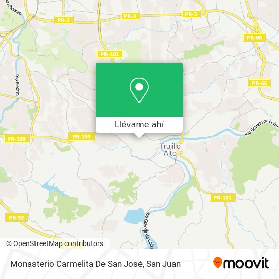 Mapa de Monasterio Carmelita De San José