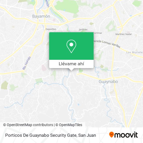Mapa de Porticos De Guaynabo Security Gate