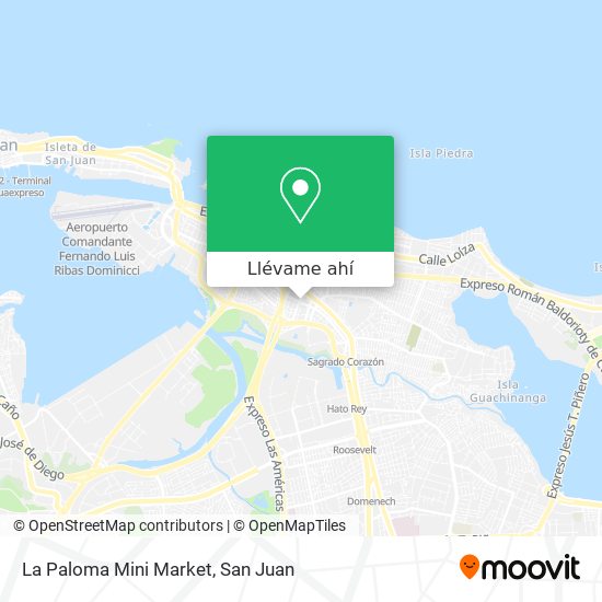 Mapa de La Paloma Mini Market