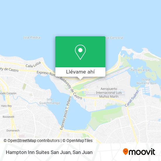 Mapa de Hampton Inn Suites San Juan
