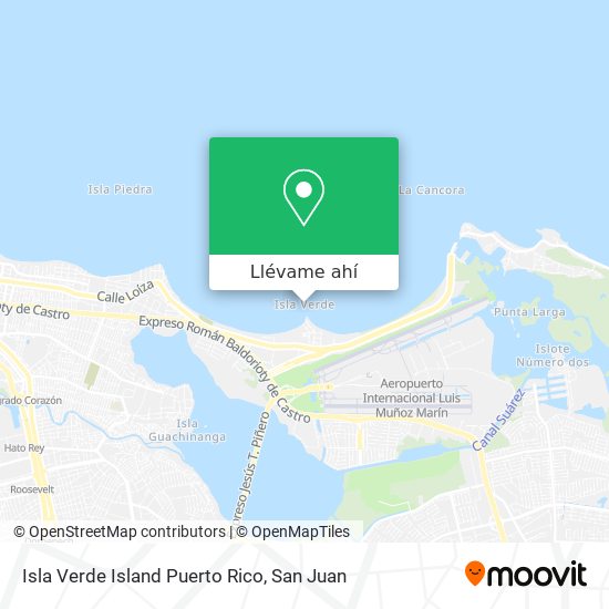 Mapa de Isla Verde Island Puerto Rico