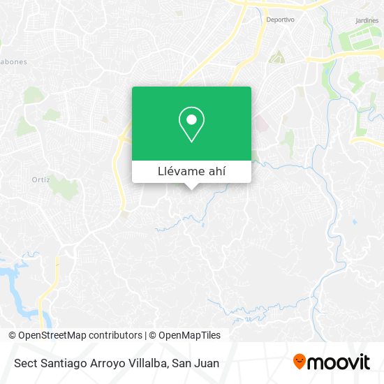 Mapa de Sect Santiago Arroyo Villalba