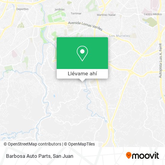 Mapa de Barbosa Auto Parts