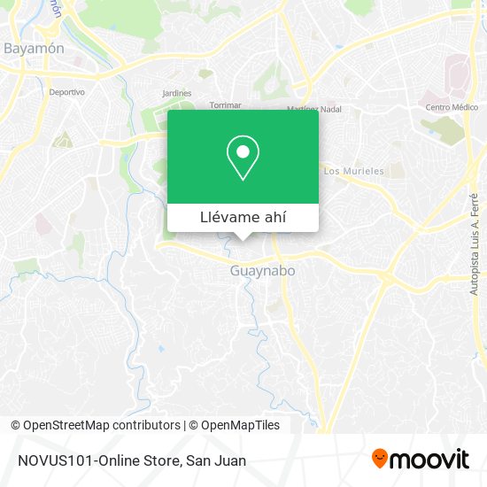 Mapa de NOVUS101-Online Store