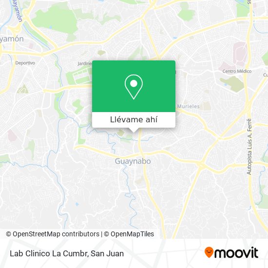 Mapa de Lab Clinico La Cumbr