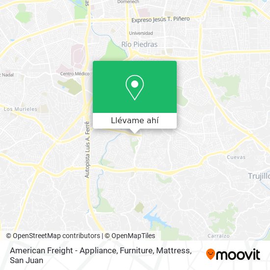 Mapa de American Freight - Appliance, Furniture, Mattress
