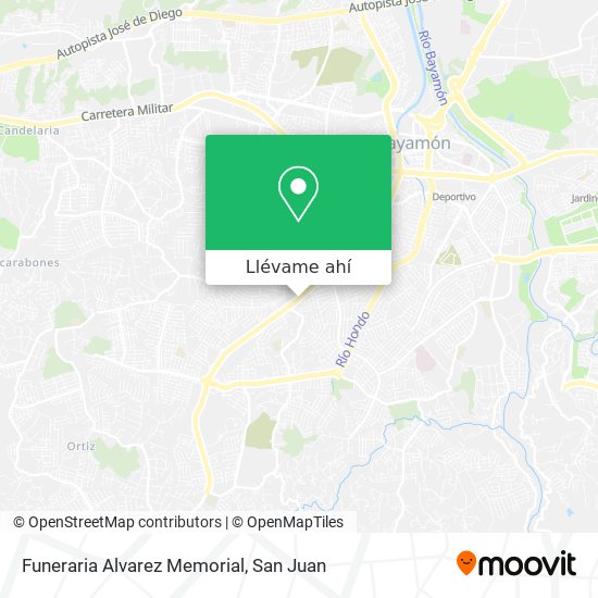 Mapa de Funeraria Alvarez Memorial