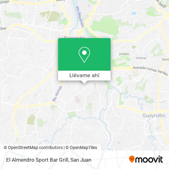 Mapa de El Almendro Sport Bar Grill