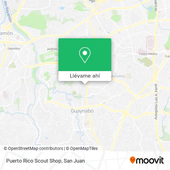 Mapa de Puerto Rico Scout Shop