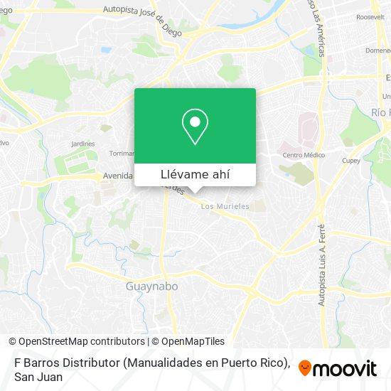 Mapa de F Barros Distributor (Manualidades en Puerto Rico)