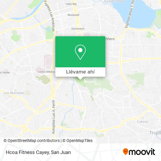 Mapa de Hcoa Fitness Cayey