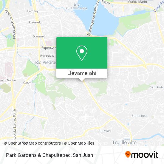 Mapa de Park Gardens & Chapultepec