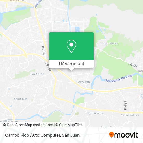 Mapa de Campo Rico Auto Computer