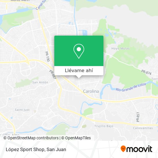 Mapa de López Sport Shop