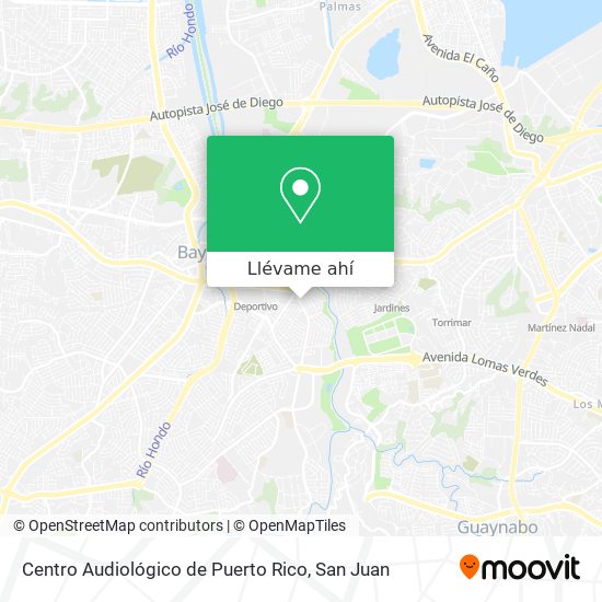 Mapa de Centro Audiológico de Puerto Rico