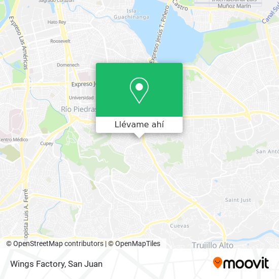 Mapa de Wings Factory