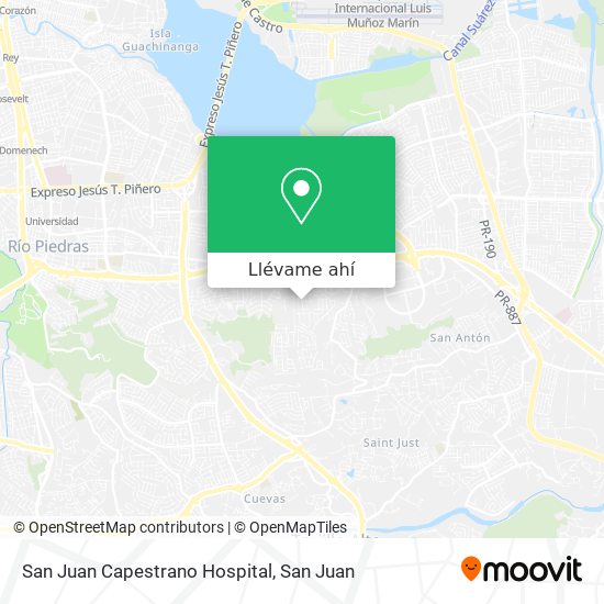Mapa de San Juan Capestrano Hospital