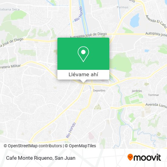 Mapa de Cafe Monte Riqueno
