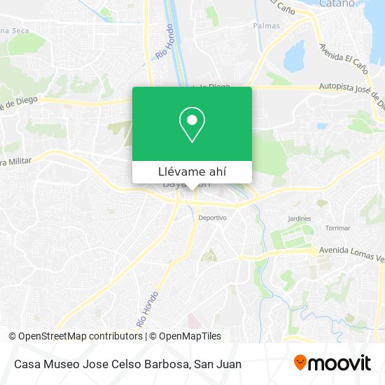 Mapa de Casa Museo Jose Celso Barbosa