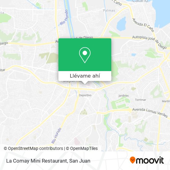 Mapa de La Comay Mini Restaurant