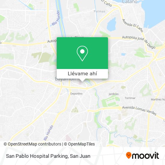 Mapa de San Pablo Hospital Parking