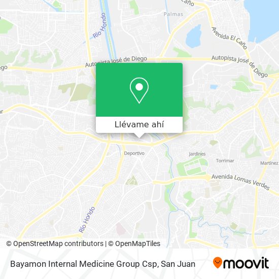 Mapa de Bayamon Internal Medicine Group Csp