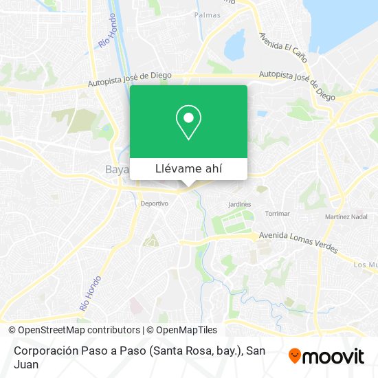 Mapa de Corporación Paso a Paso (Santa Rosa, bay.)