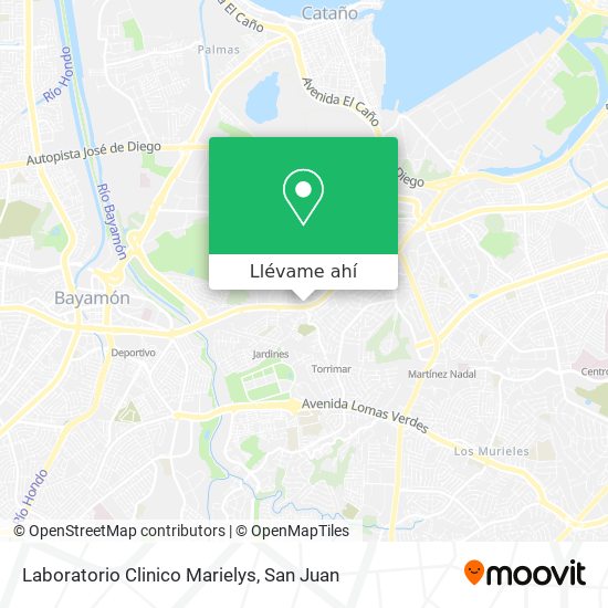 Mapa de Laboratorio Clinico Marielys