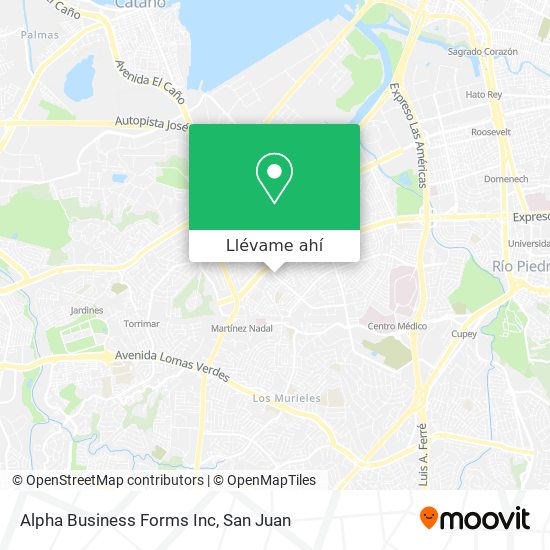 Mapa de Alpha Business Forms Inc