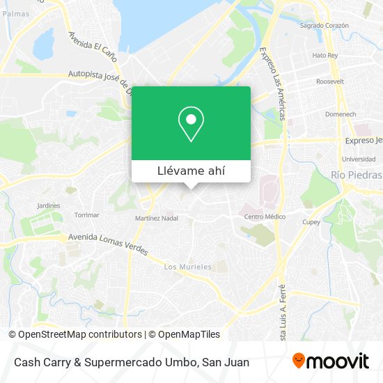Mapa de Cash Carry & Supermercado Umbo