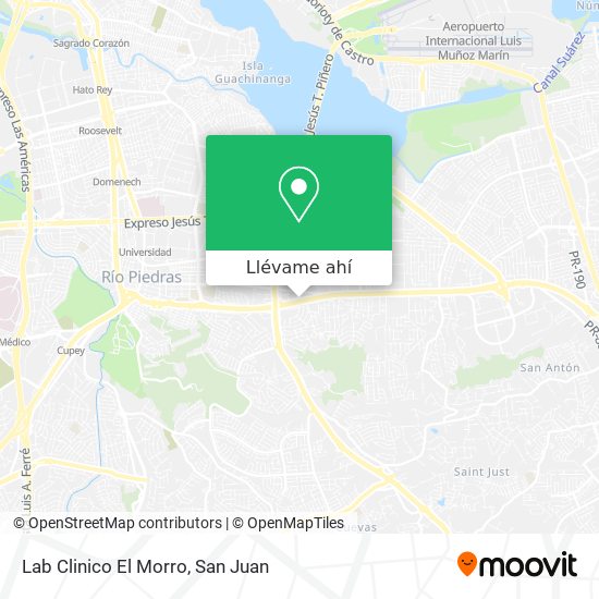 Mapa de Lab Clinico El Morro