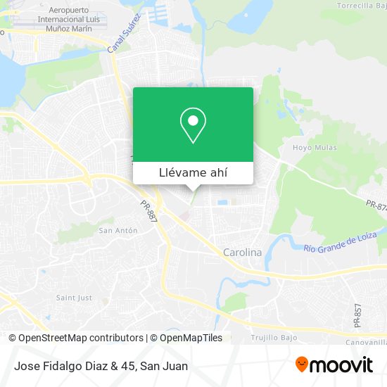 Mapa de Jose Fidalgo Diaz & 45