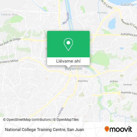 Mapa de National College Training Centre