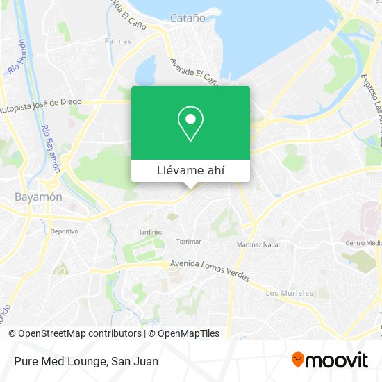 Mapa de Pure Med Lounge