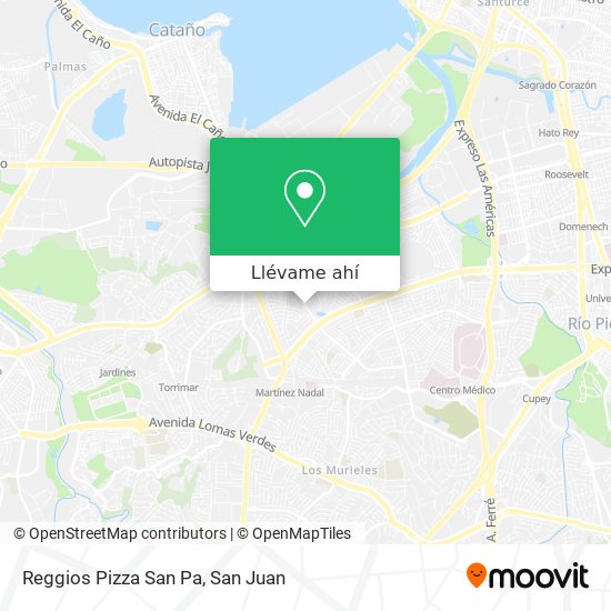 Mapa de Reggios Pizza San Pa
