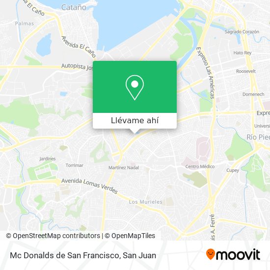 Mapa de Mc Donalds de San Francisco